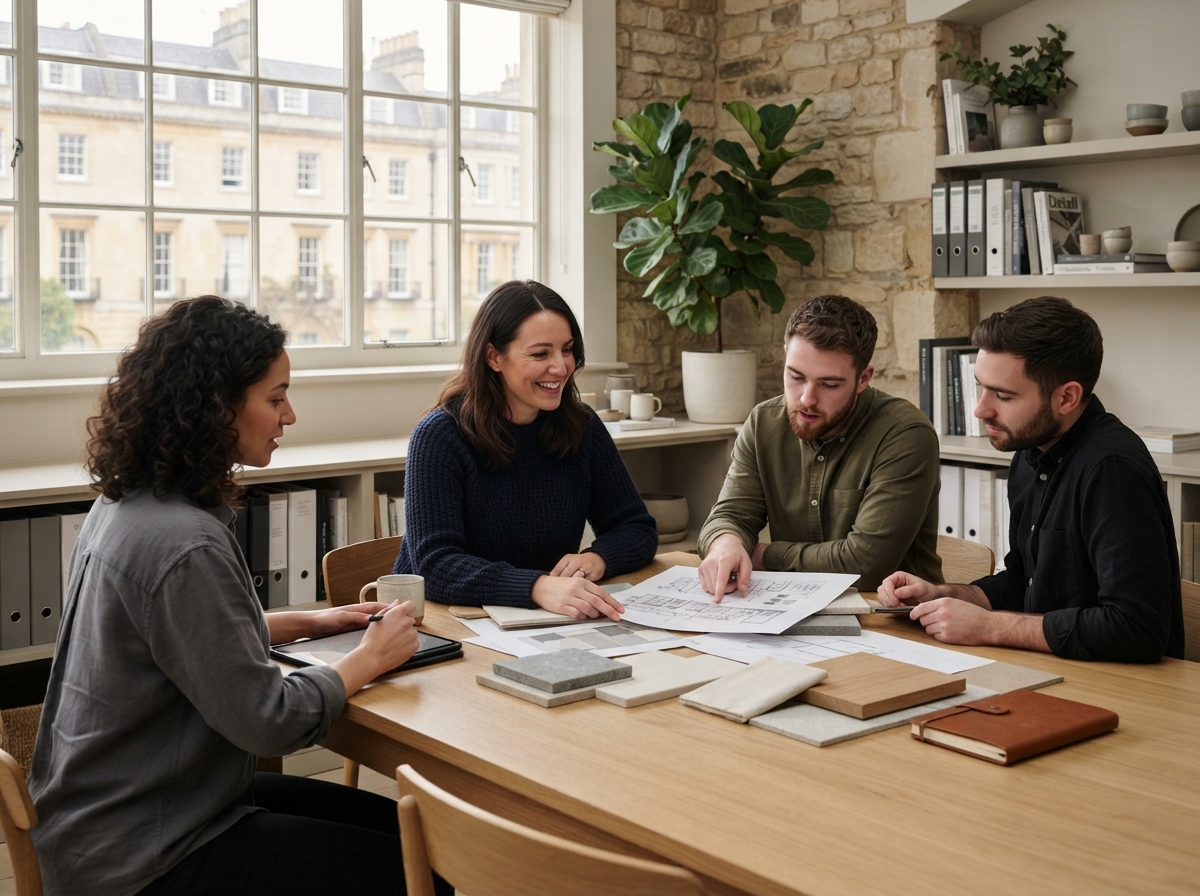 Harken Zotive analysts reviewing predictive model output in a calm working environment